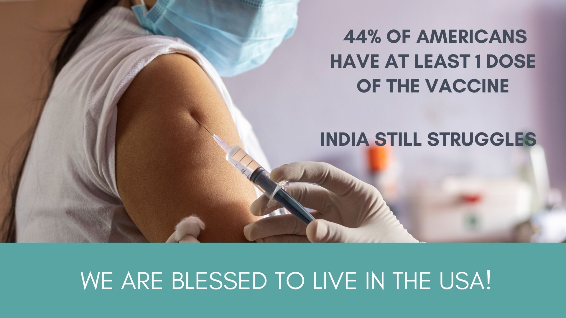 Americans vaccinated | India Struggles