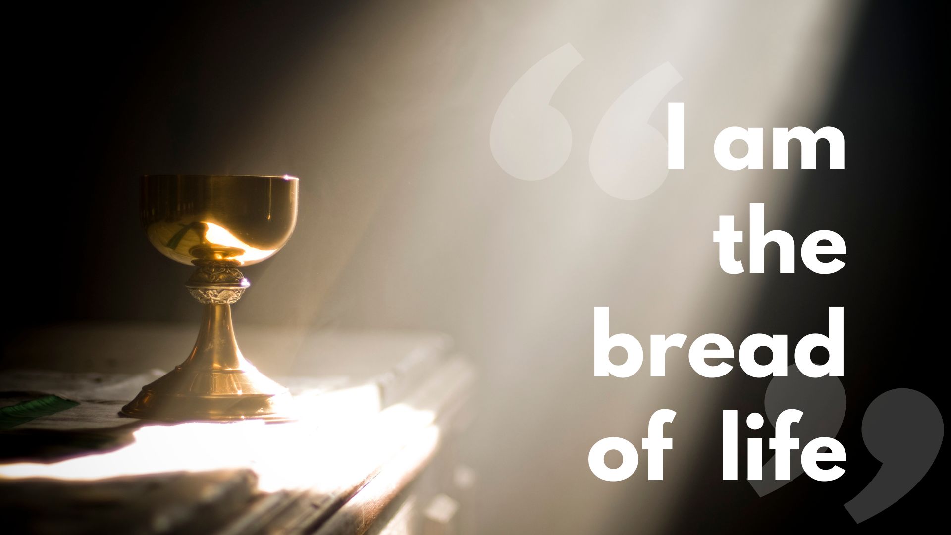 I am the bread of life